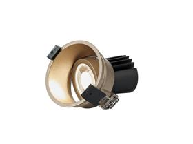 DM201679  Bania A 9 Powered by Tridonic  9W 3000K 770lm 36° CRI>90 LED Engine, 250mA Gold Adjustable Recessed Spotlight, IP20